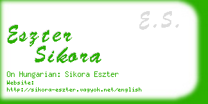 eszter sikora business card